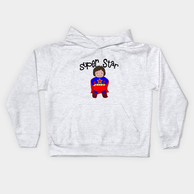 I'm a Super Star Girl Kids Hoodie by MMcBuck